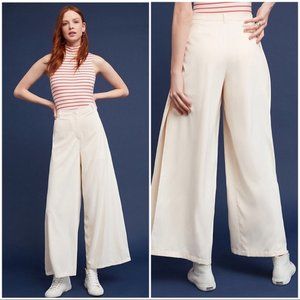 Anthropologie J.O.A. Alayna Side-Slit Wide-Legs L